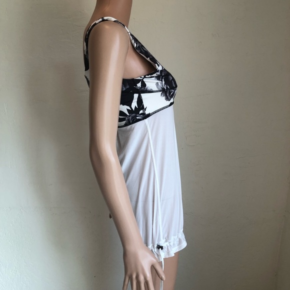 Lululemon Athletica Brisk Bloom Tame Me White/Black Tank-Top Women’s Size 6 - Picture 5 of 16